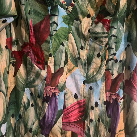 Farm Rio Blue Banana Pingo Midi Dress (SOLD OUT) - Picture 8 of 12